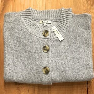 New without tags Madewell Button Down Cardigan- Size XL